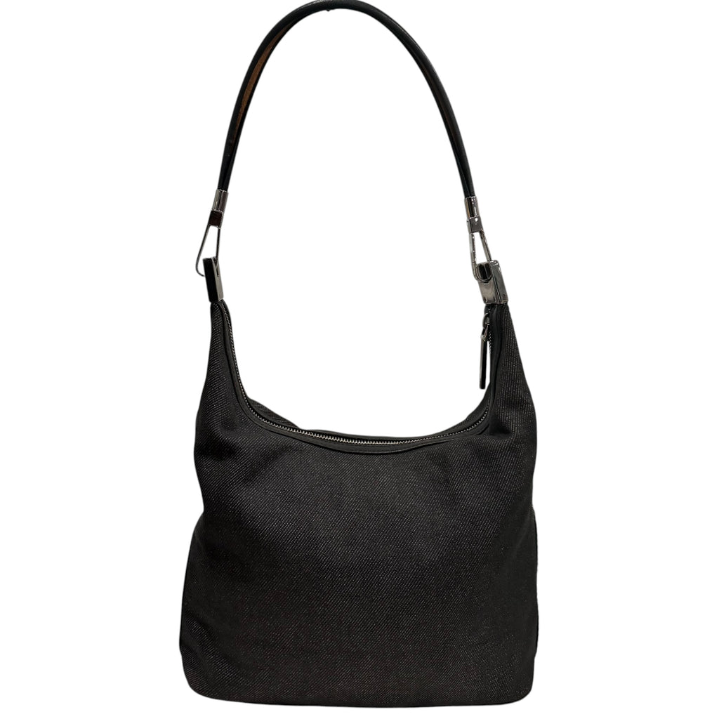 Gucci GG Canvas Denim Web Shoulder Bag