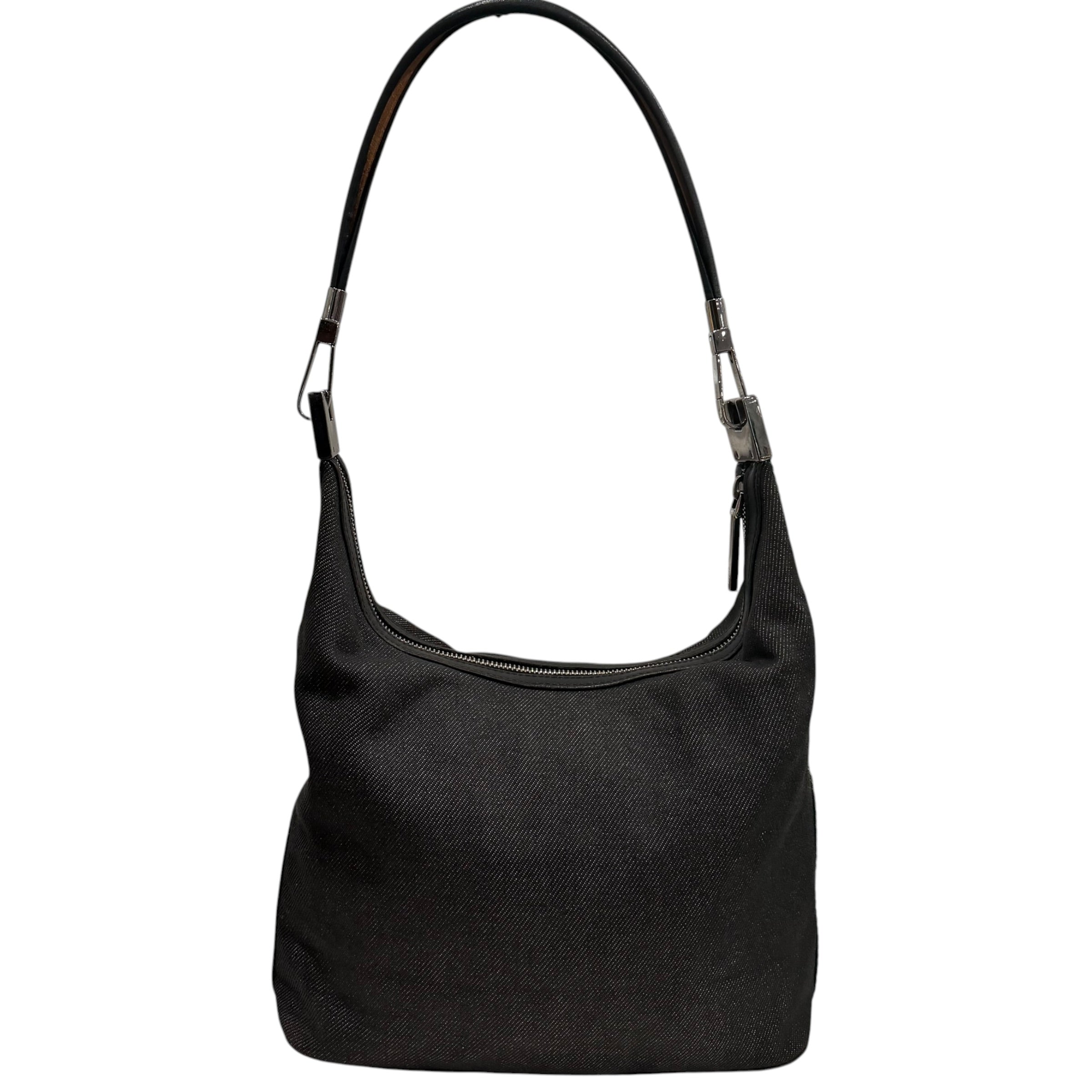 Gucci GG Canvas Denim Web Shoulder Bag