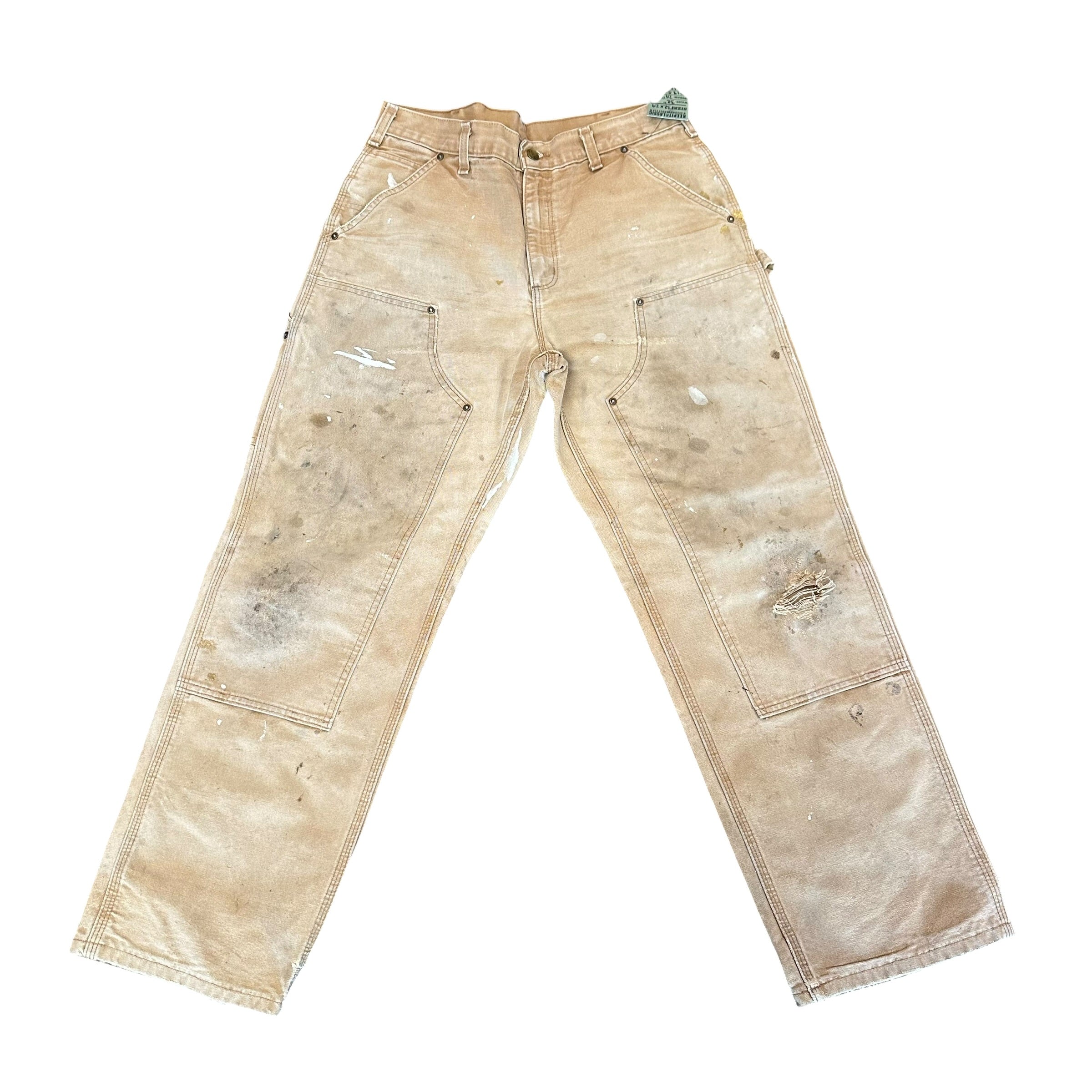 Vintage Carhartt Double Knee Dirty Tan Pants (32)