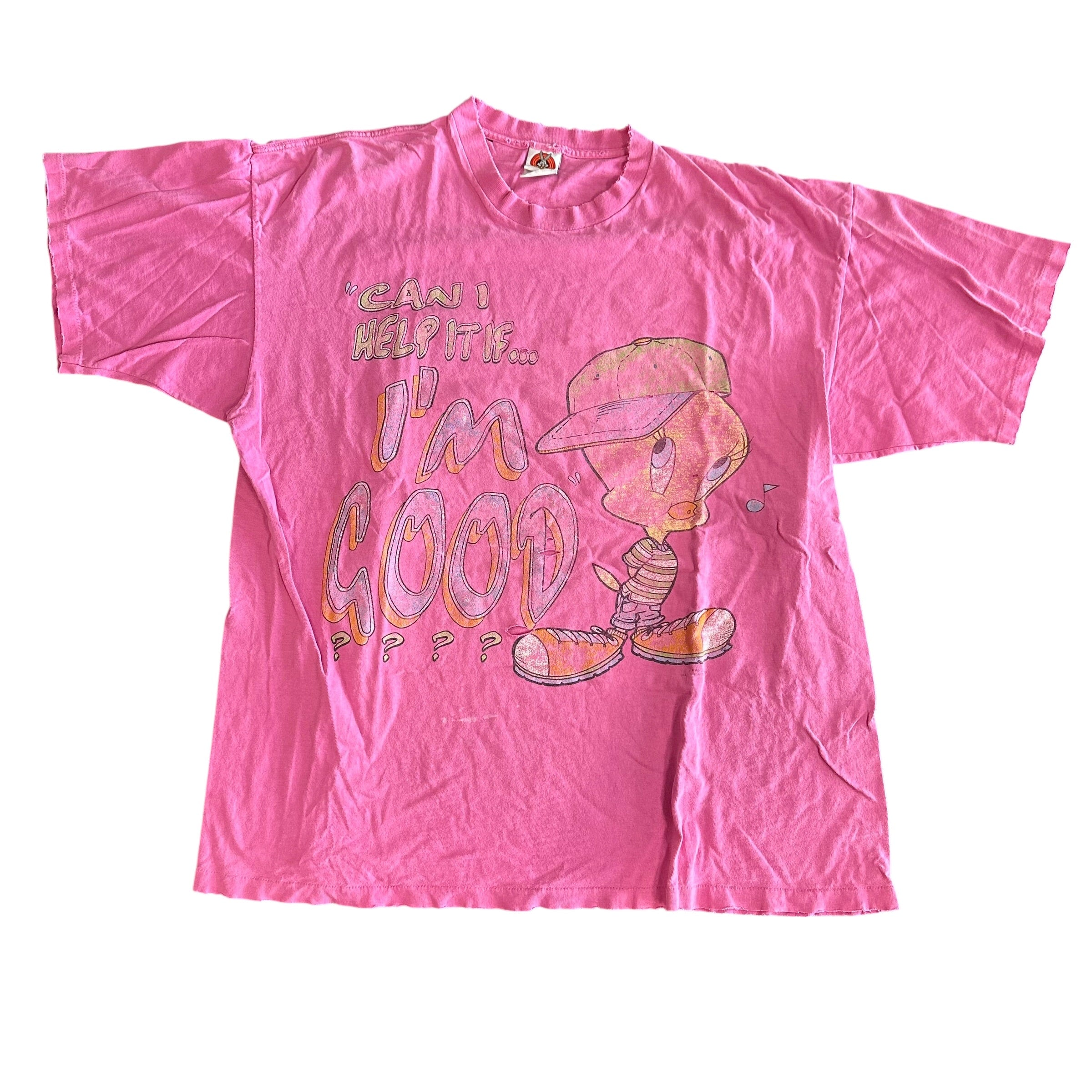 Distressed Pink Tweety Shirt