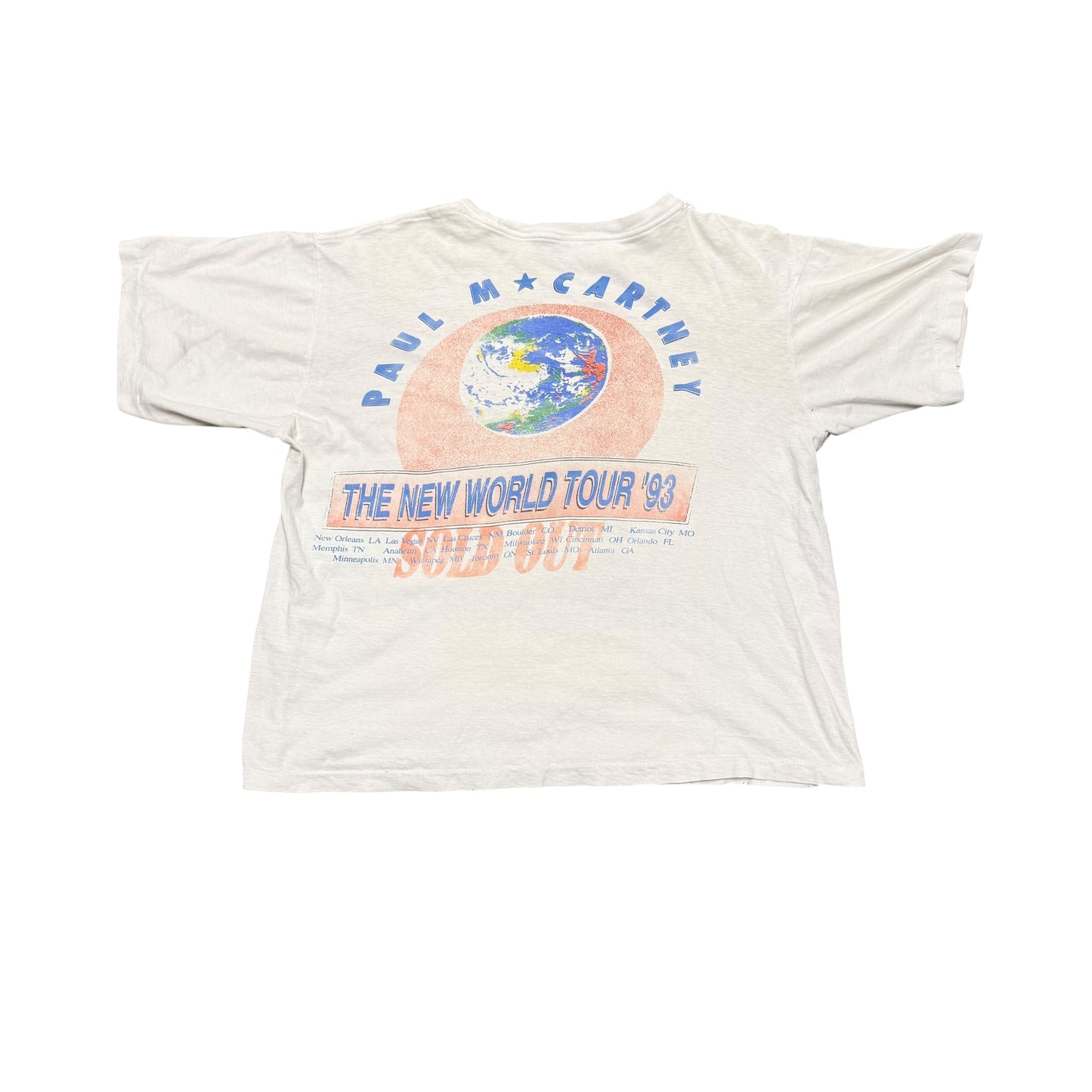 ‘93 Paul McCartney New World Tour Tee