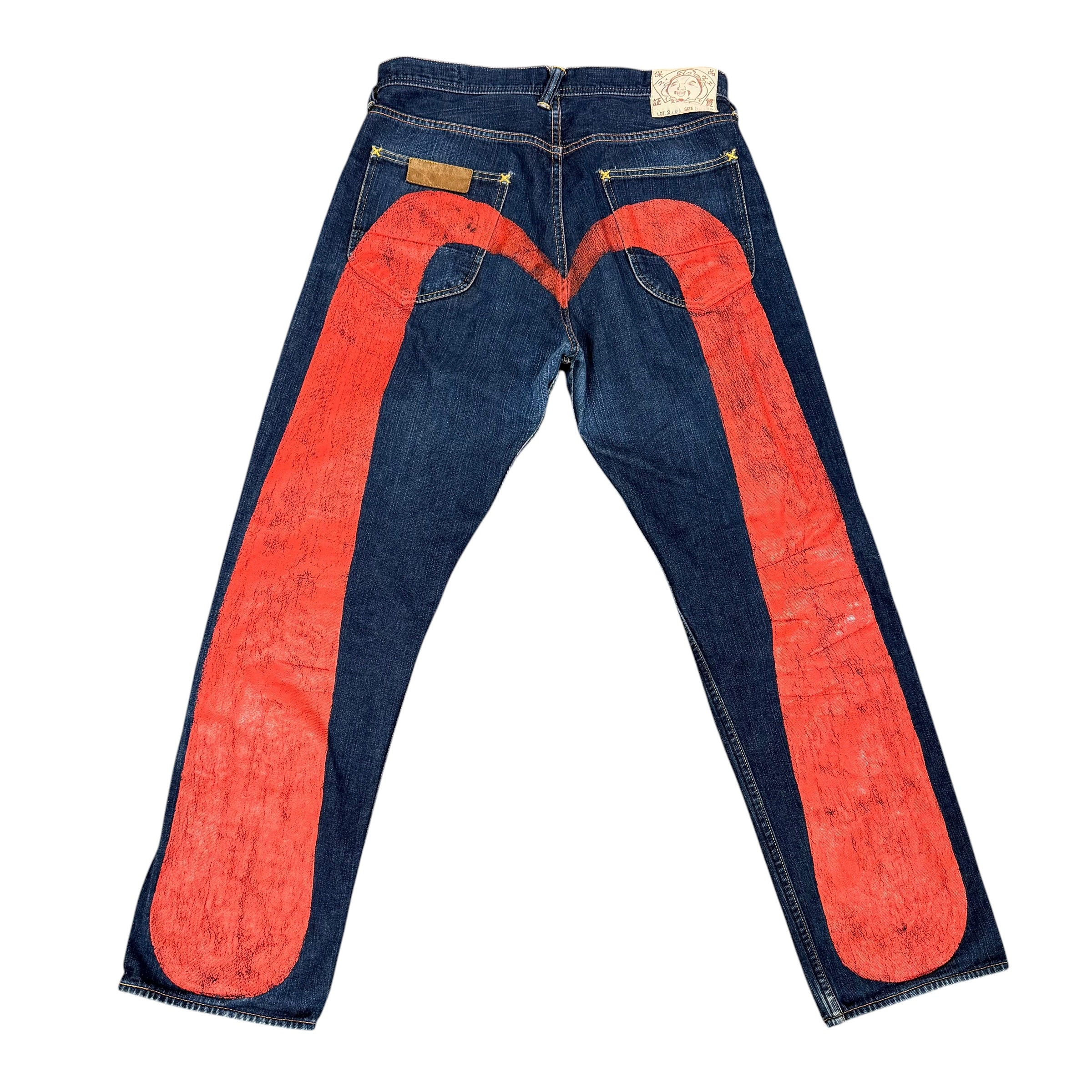 Evisu Jeans Dark Blue/Red