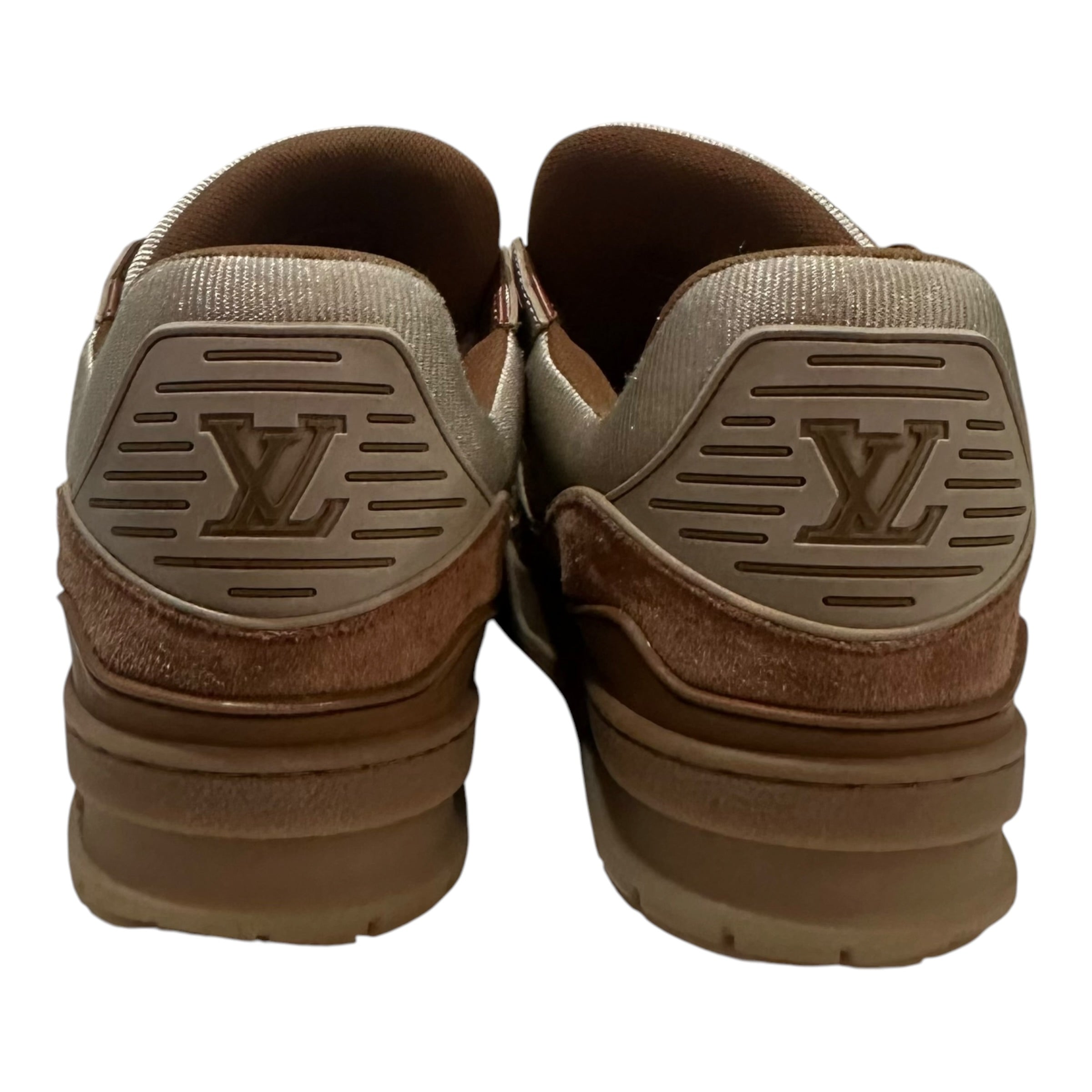 Louis Vuitton Brown Suede Trainer Low(No Box)
