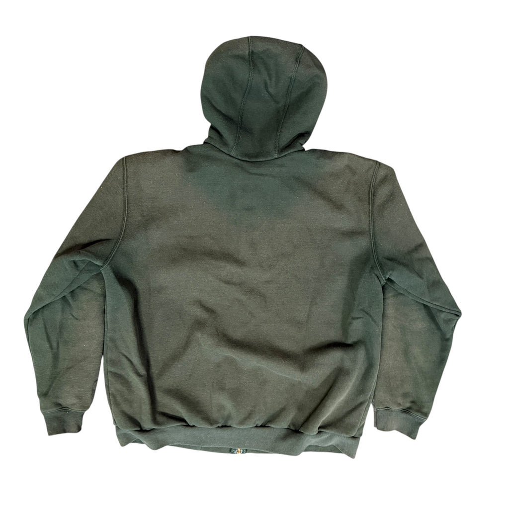 Dark Green Zip Up Carhartt Hoodie