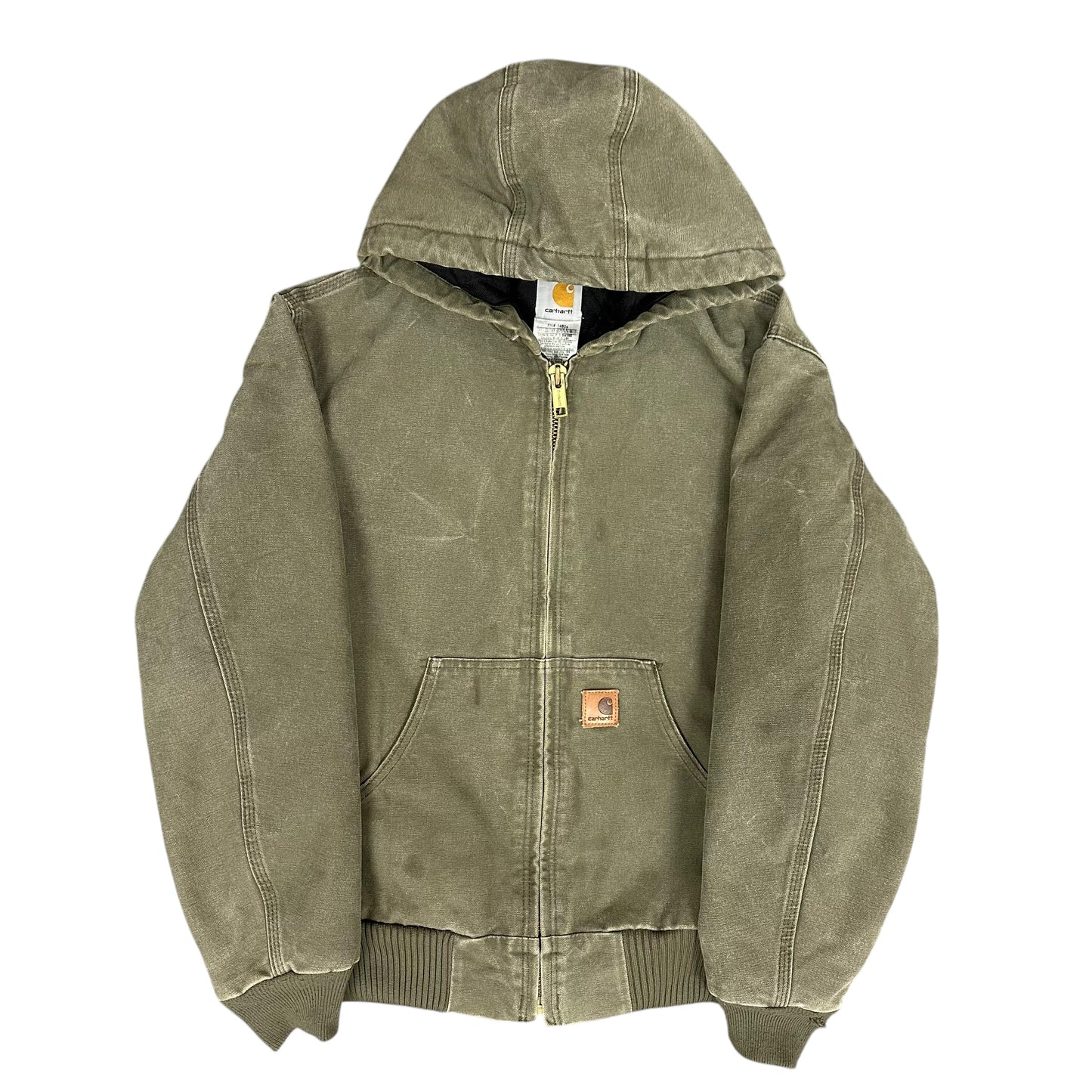 Vintage Carhartt Green Hooded Jacket