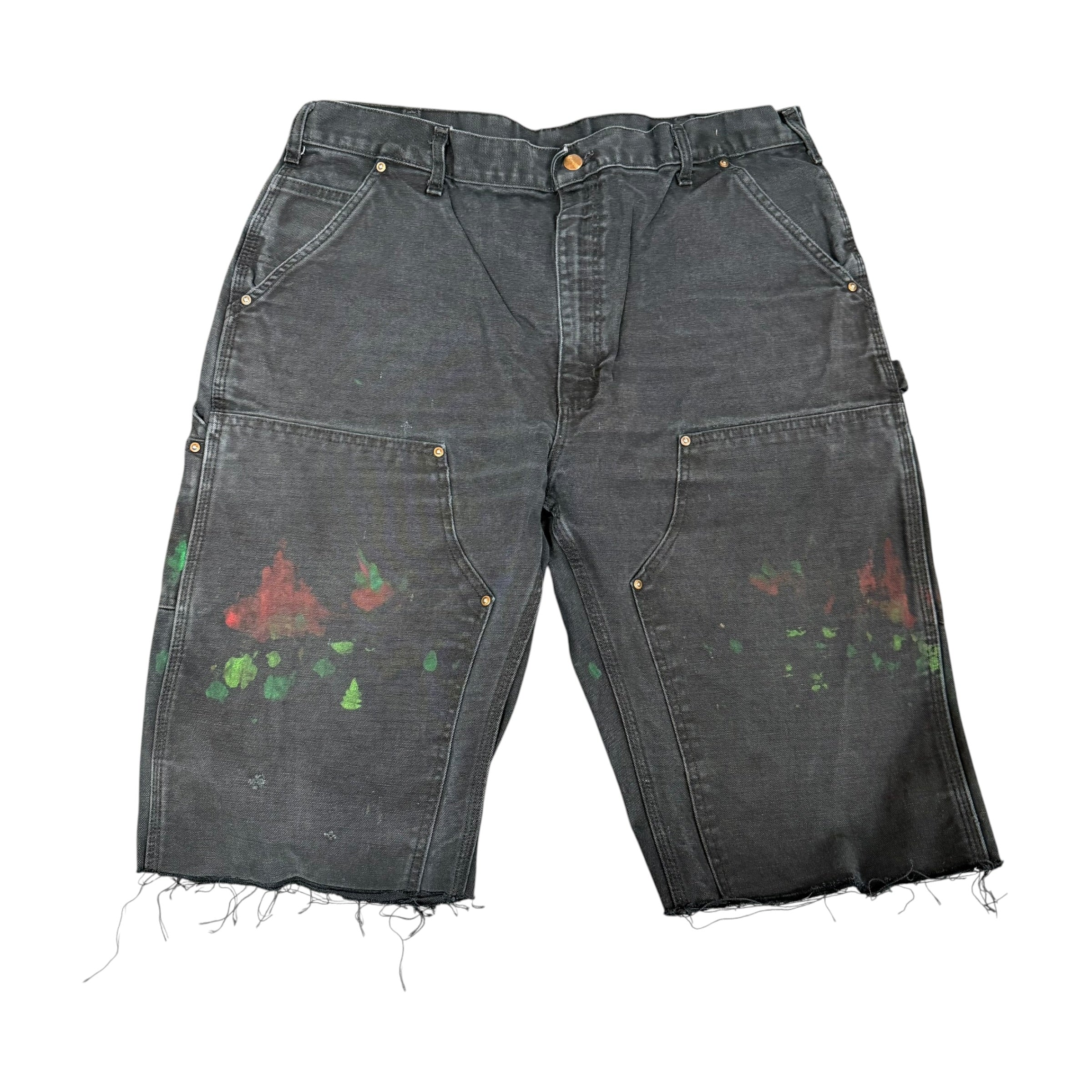 Black Carhartt Double Knee Shorts