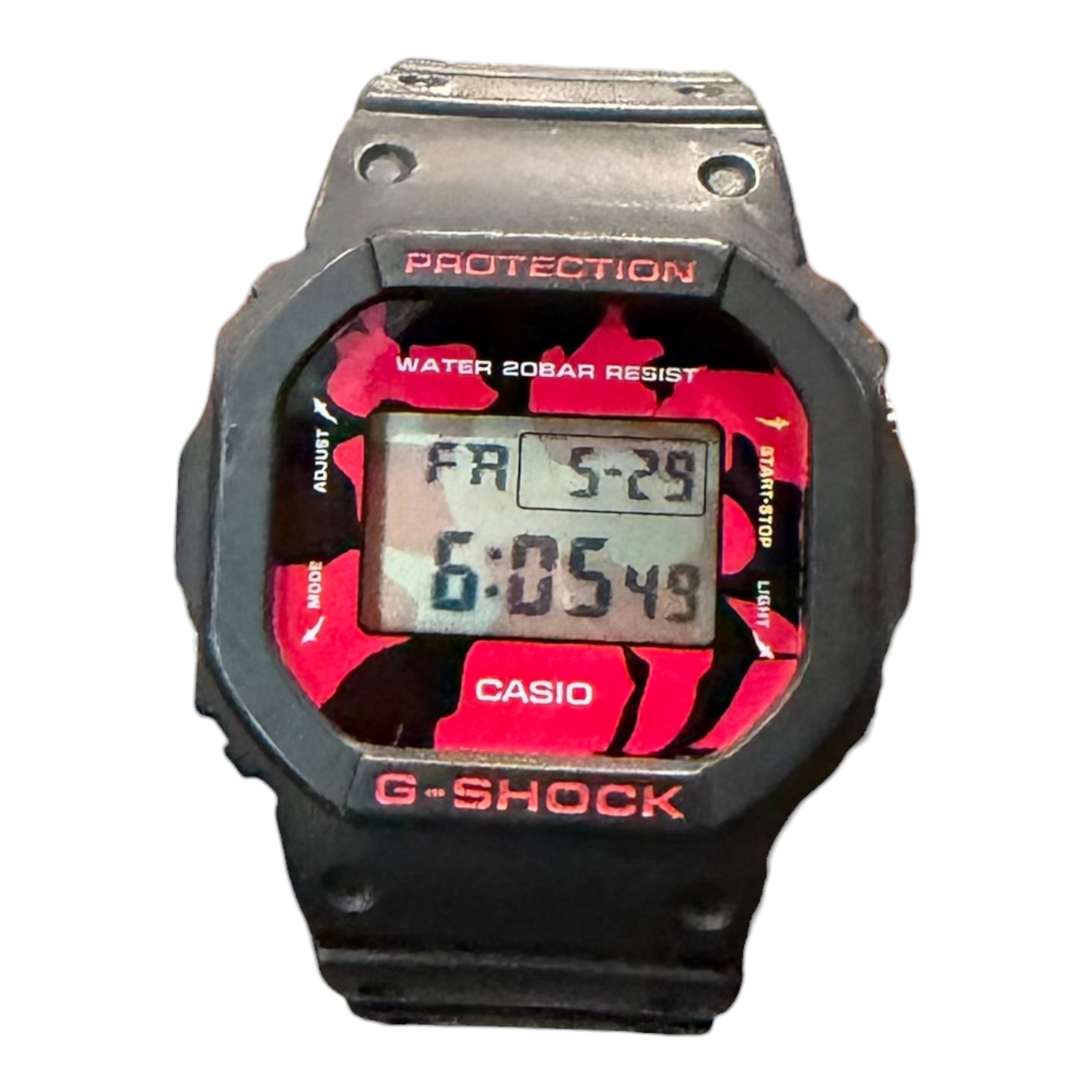 G Shock Black/Red