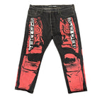 Sp5der Painted Moto Black Jeans