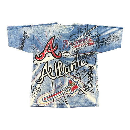 Atl Braves All Over Print Tee