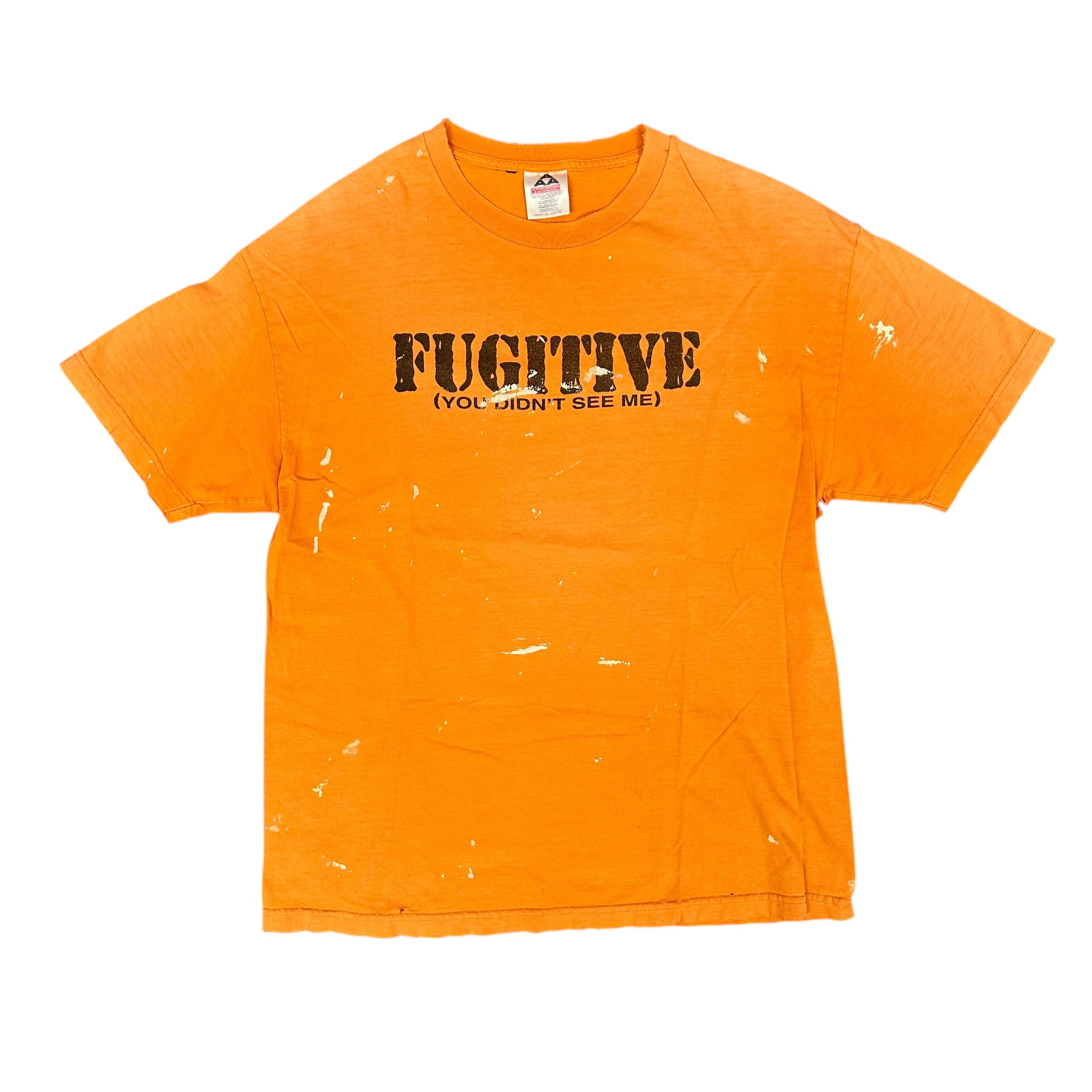 Orange Distressed Fugitive Shirt
