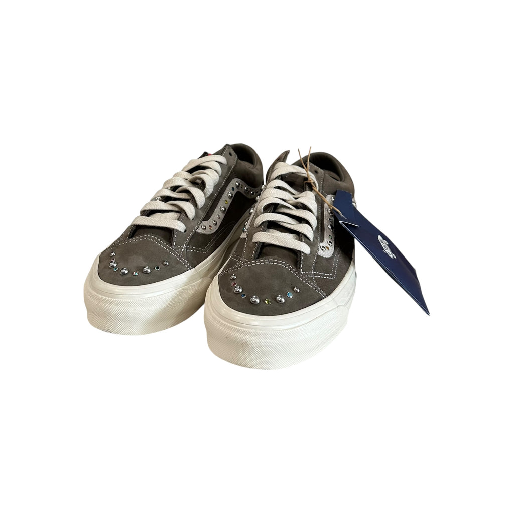 1 of 1 Hand Made Studded Vans Old Skool Lx 36 “Grey”