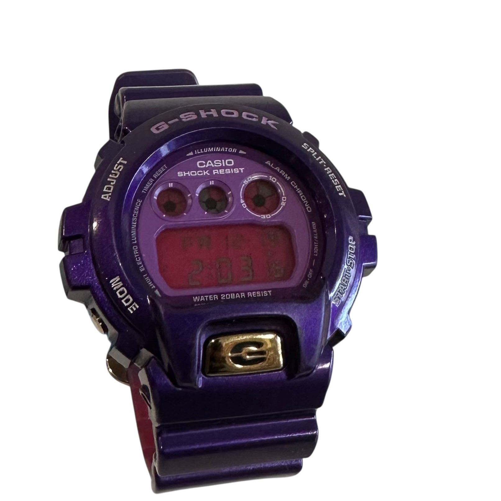 G-Shock Prpl/Red/Gold Watch