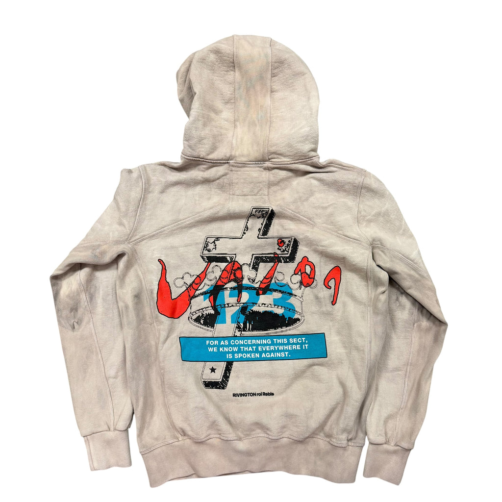 RIVINGTON roi Rebis Tie Dye Holy Club 123 Hoodie 'Grey'