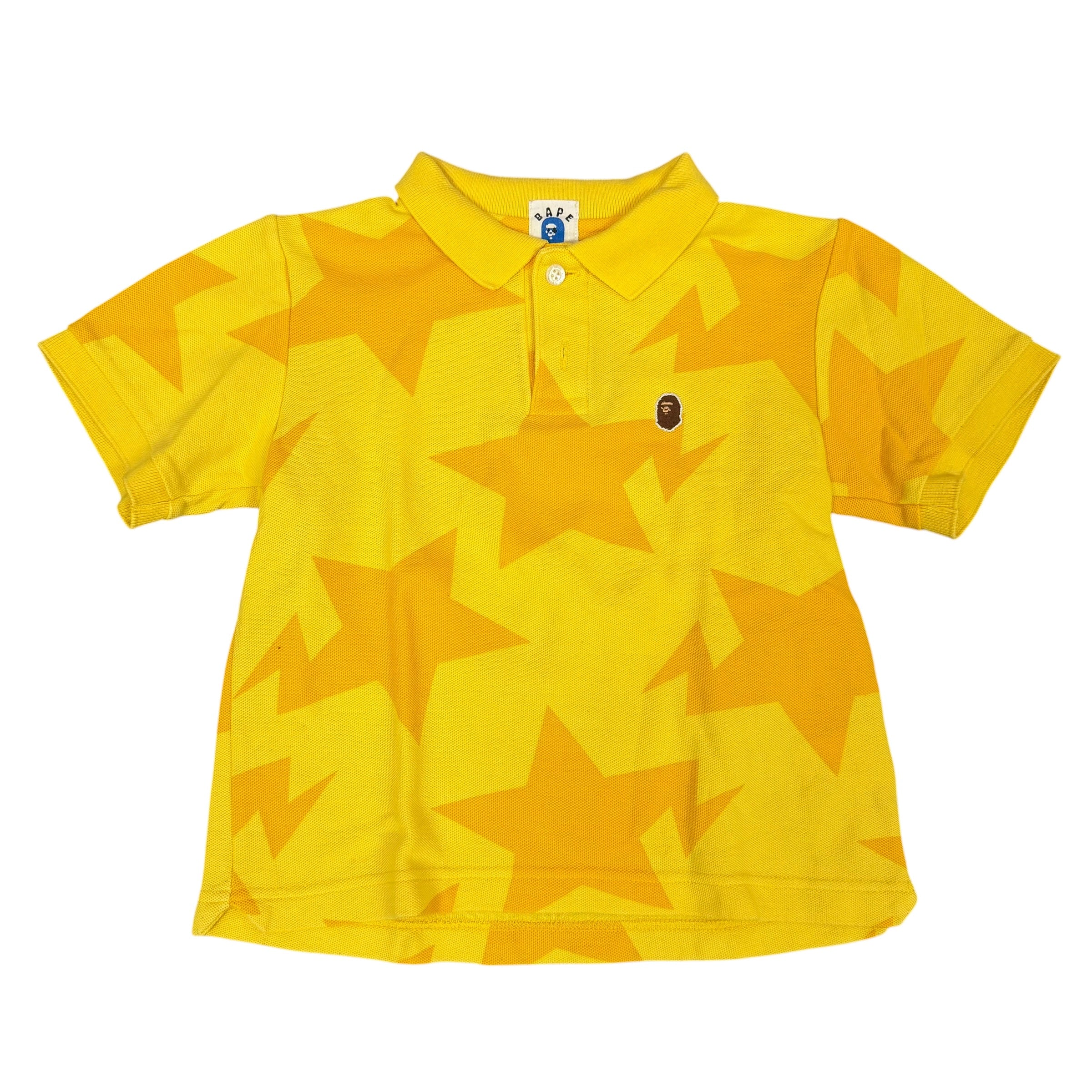 Kids Bape Sta Yellow Polo