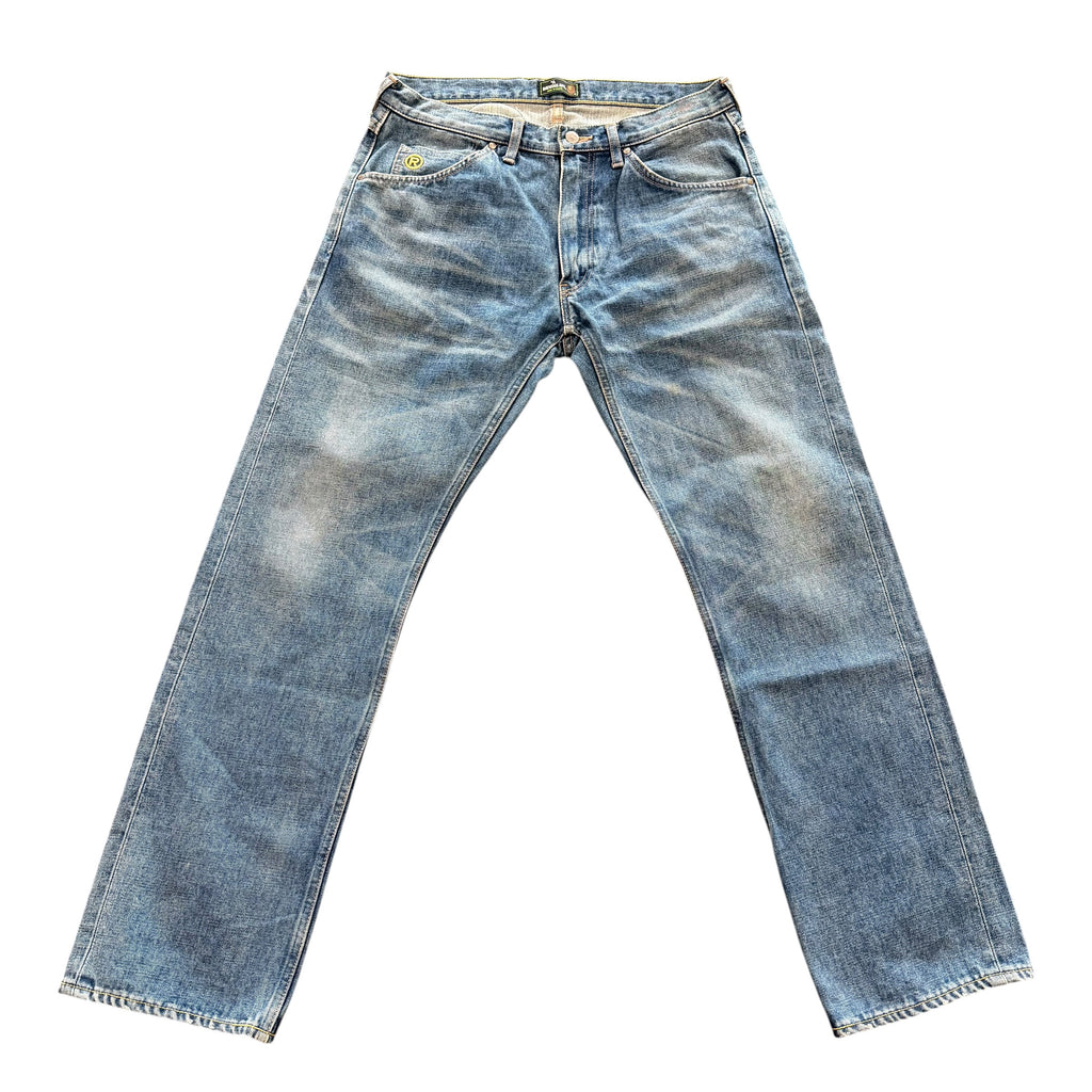 Bape Embroidered Blue Jeans