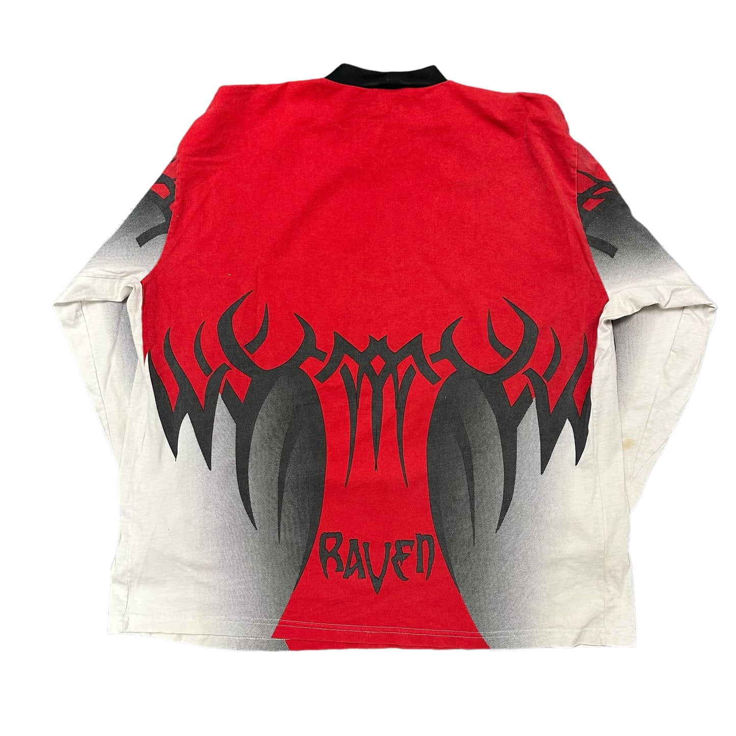 Vintage Raven Red Motocross L/S Tee