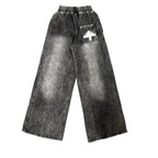 Vertabrae Faded Wide Leg Sweatpants