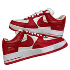Nike Air Force 1 x Louis Vuitton Red (No Box or Accessories)