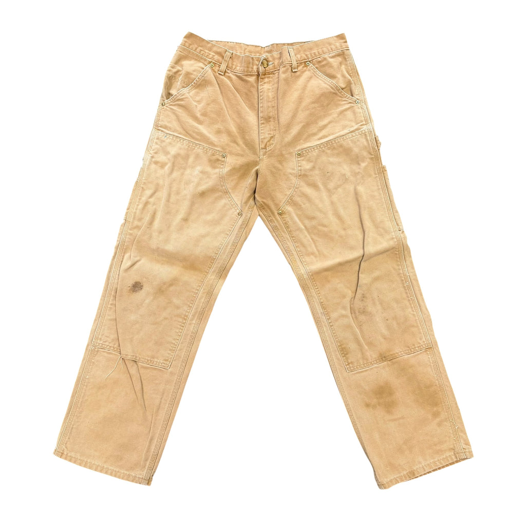 Vintage Tan Carhartt Double Knee Pants (32x30)