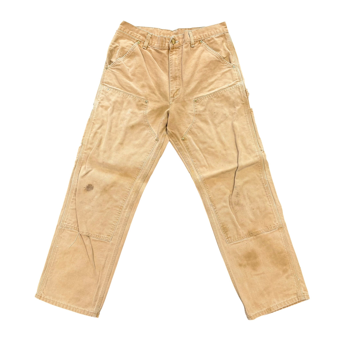 Vintage Tan Carhartt Double Knee Pants (32x30)