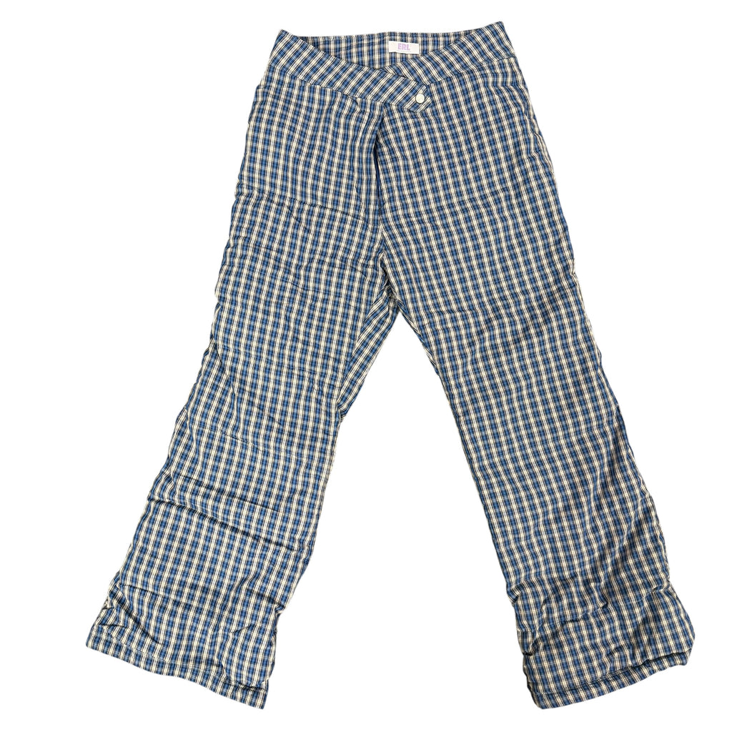 ERL Woven Puffer Pants “Blue Plaid”