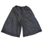 Angolan Wide Leg Black Shorts