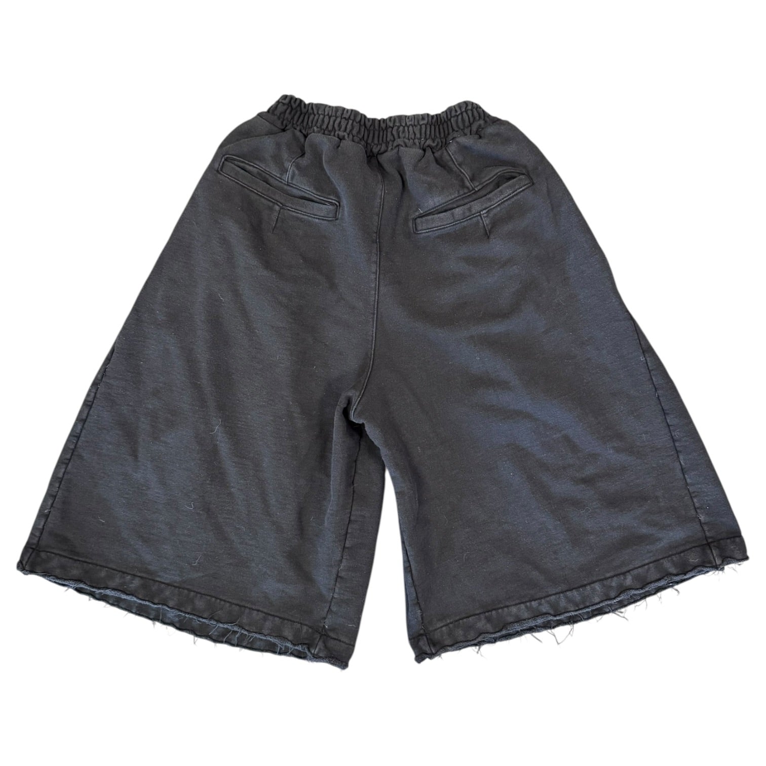 Angolan Wide Leg Black Shorts