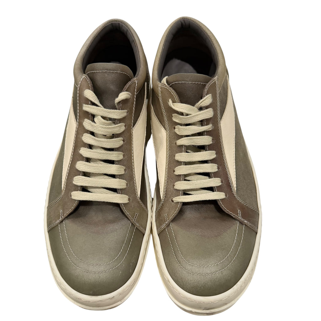 Rick Owens Transparent Leather Vintage Sneakers
