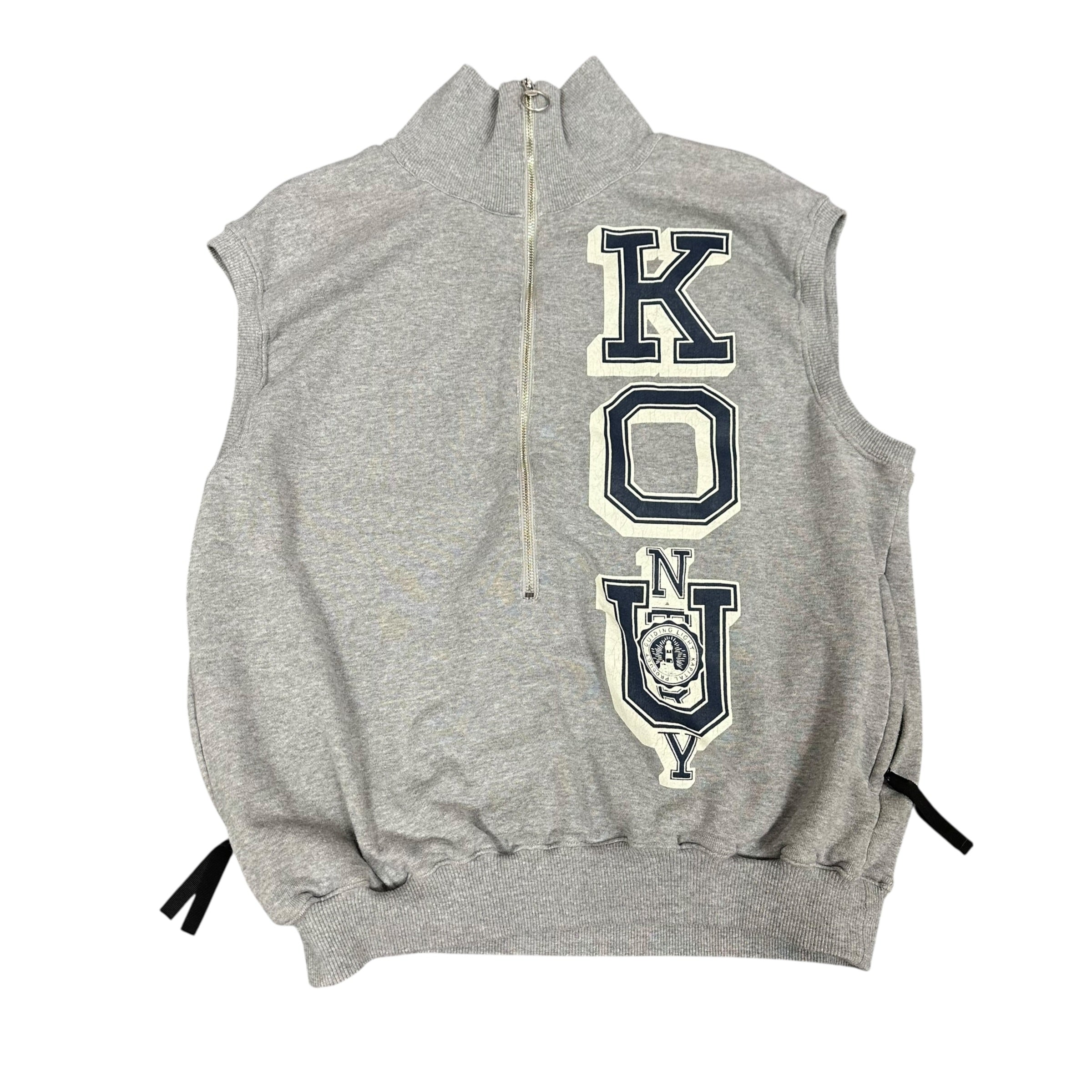 Kapital Grey Half Zip Vest
