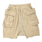 Rick Owens Drkshdw Khaki Creatch Cargo Shorts