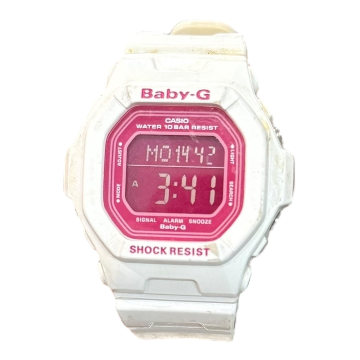 White/Pink Baby G Shock