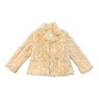Cream Hong Kong Fur Coat