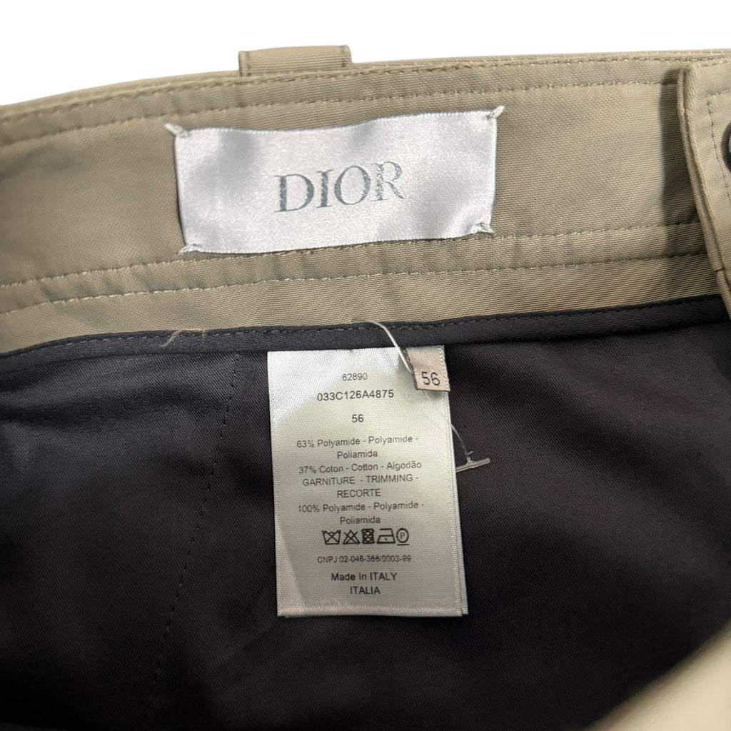 Dior Olive Buckle Cargo Shorts