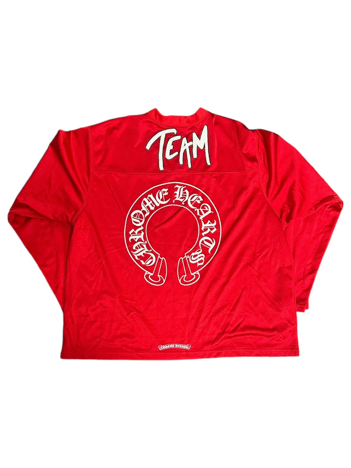 Red Chrome Heart Form L/S Jersey