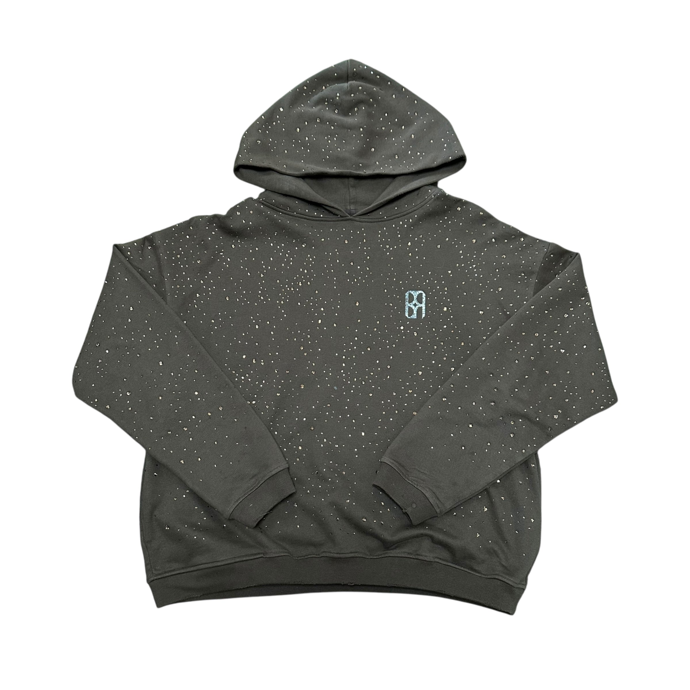 Birth Of Royal Child Brown Rhinestone Hoodie