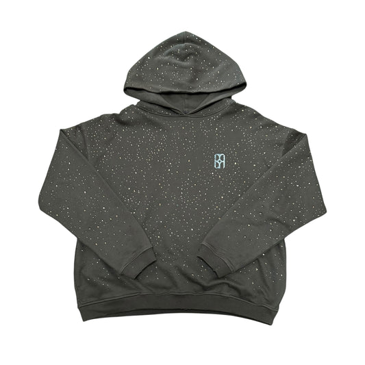 Birth Of Royal Child Brown Rhinestone Hoodie