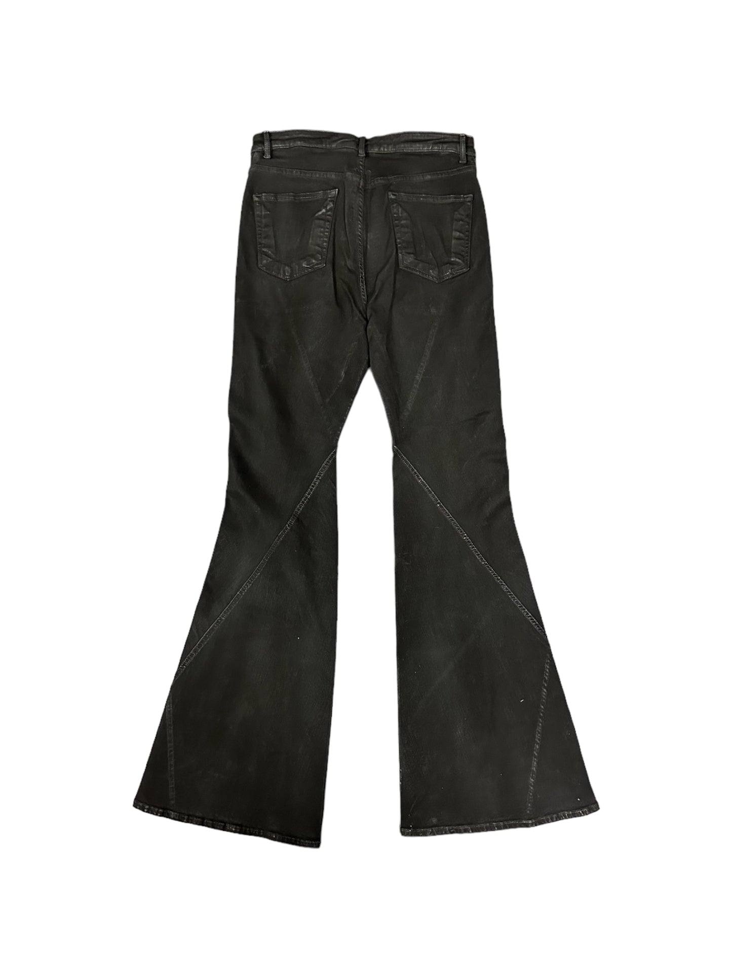 Rick Owens Black Bias Jeans