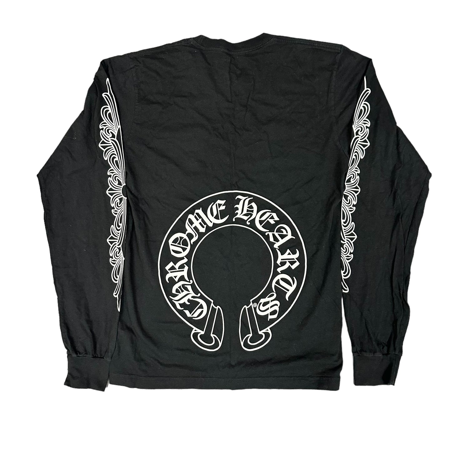 Chrome Hearts Black Scroll L/S Tee