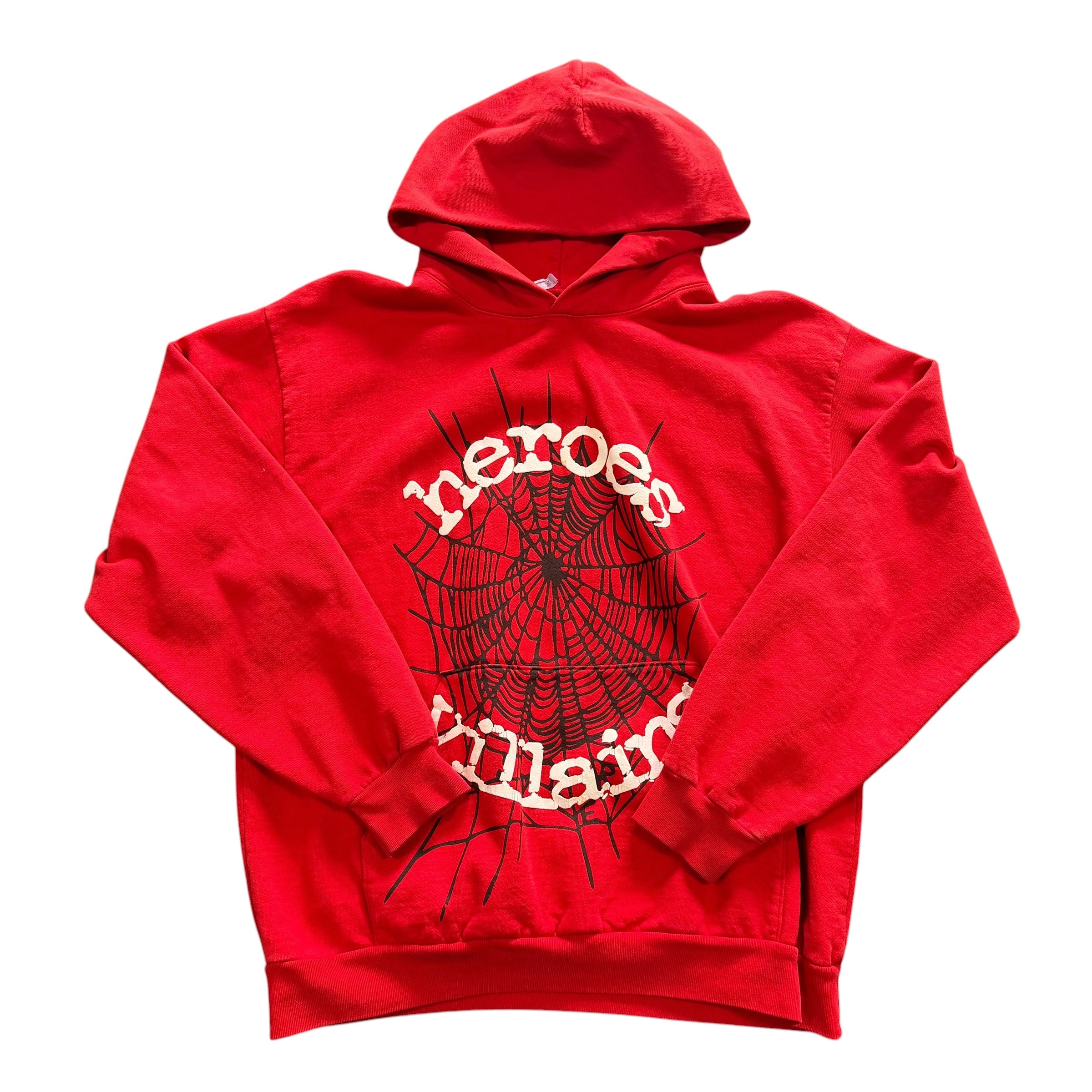 SP5DER x Metro Boomin "Heroes & Villains" Hoodie Red