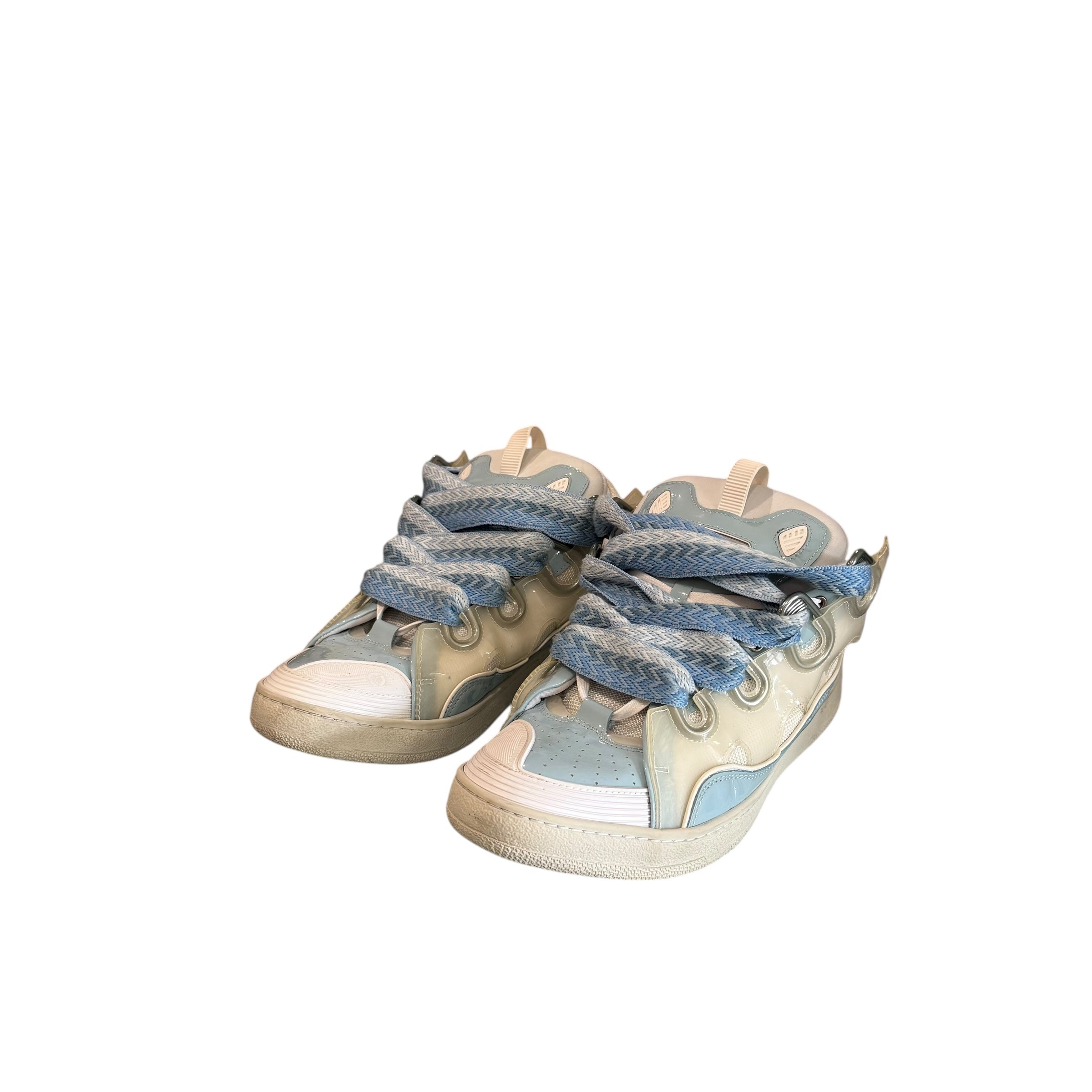 Wht/Blu Lanvin Sneaker