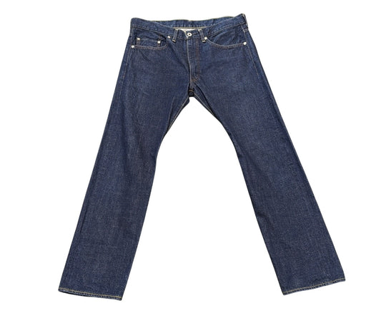 Bape Dark Wash Orange Star Jeans