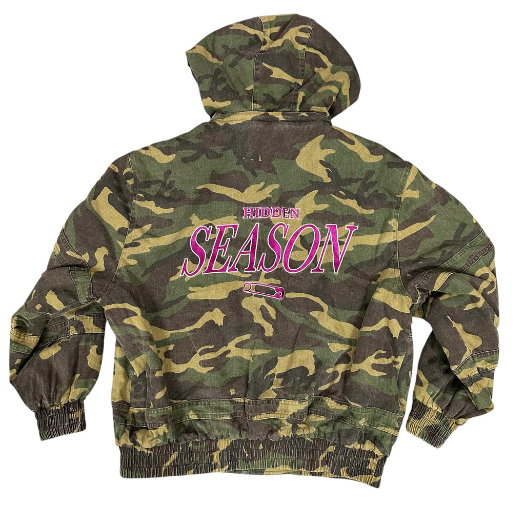 Hidden Seasons Camouflage Bomber Jacket