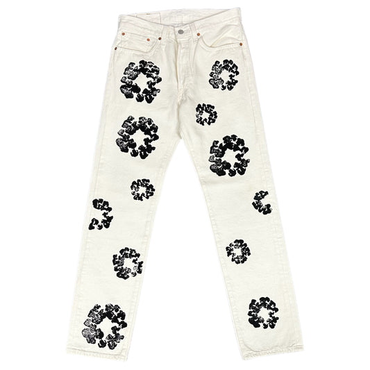 White/Black Denim Tears Jeans