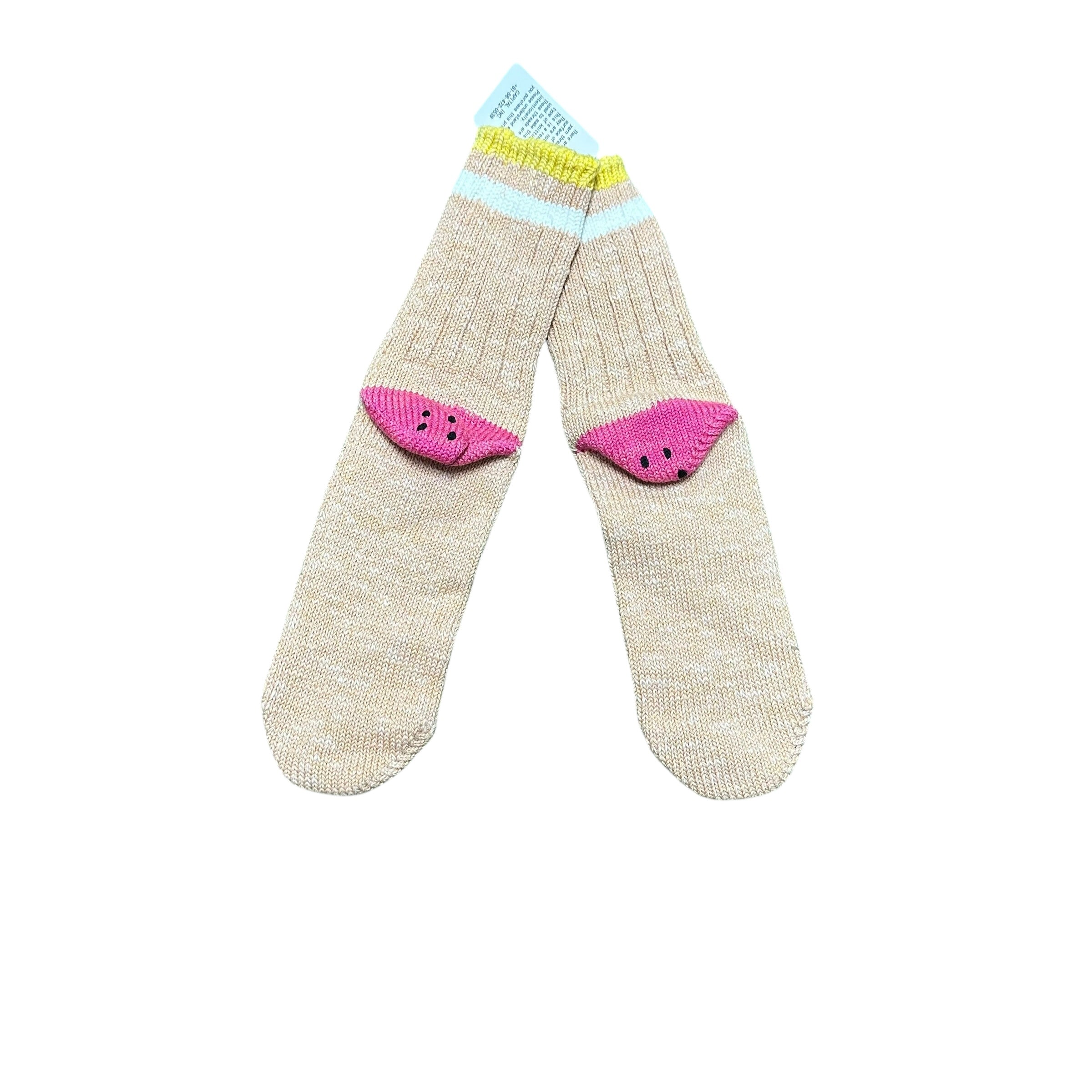 New Kapital Socks Yellow/Peach/White