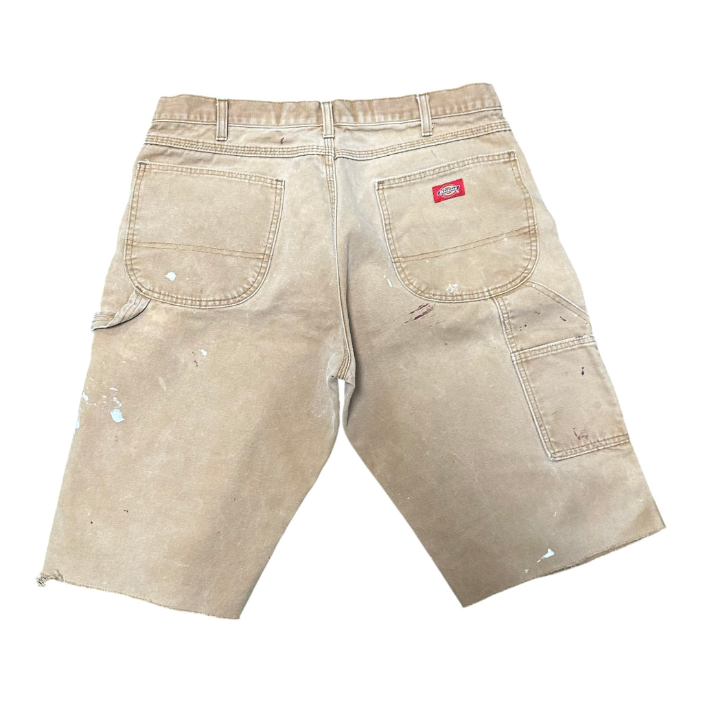 Tan Dickies Paint Splatter Shorts (36)