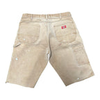 Tan Dickies Paint Splatter Shorts (36)