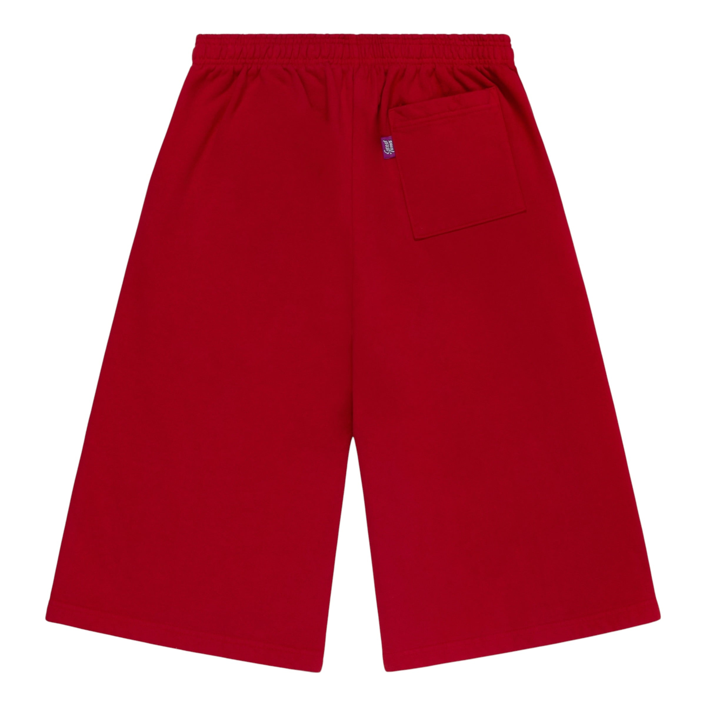 Good Times 3/4 Sweat Shorts “Red”