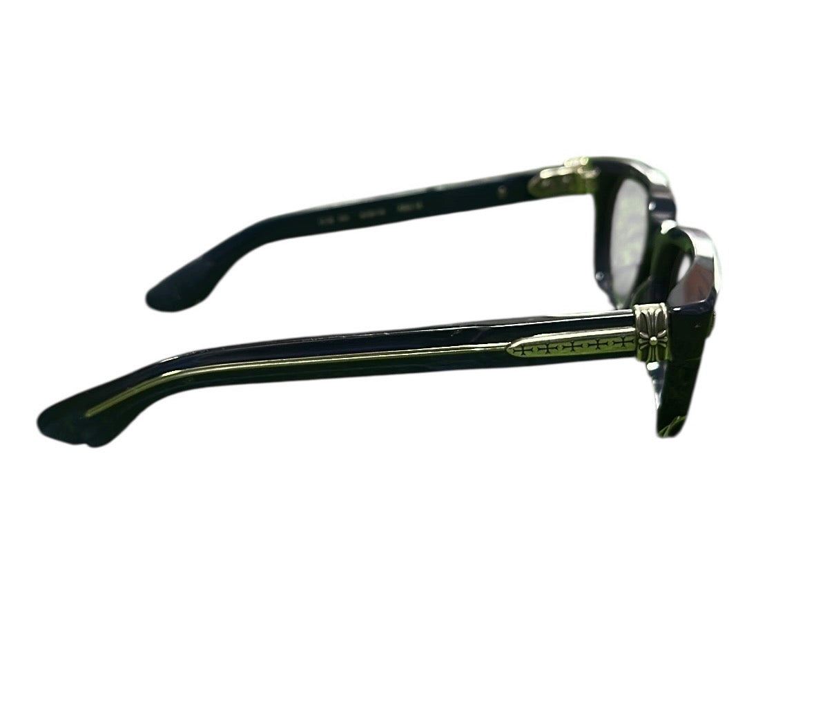 Blue Chrome hearts Pen 15 glasses