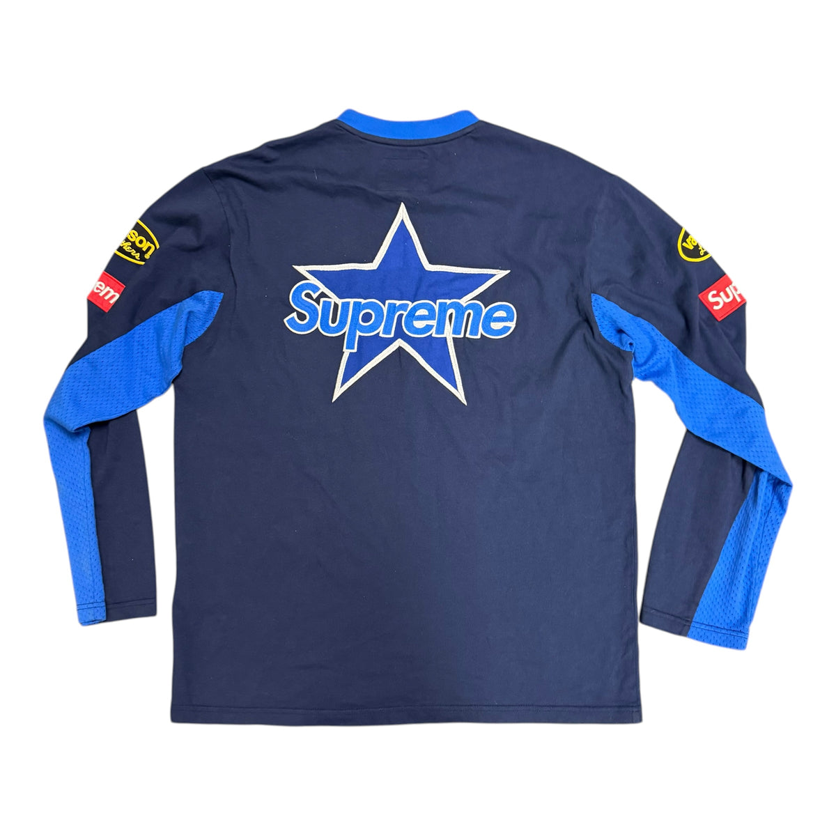 Supreme x Vanson Leathers Long-Sleeve Top in Navy
