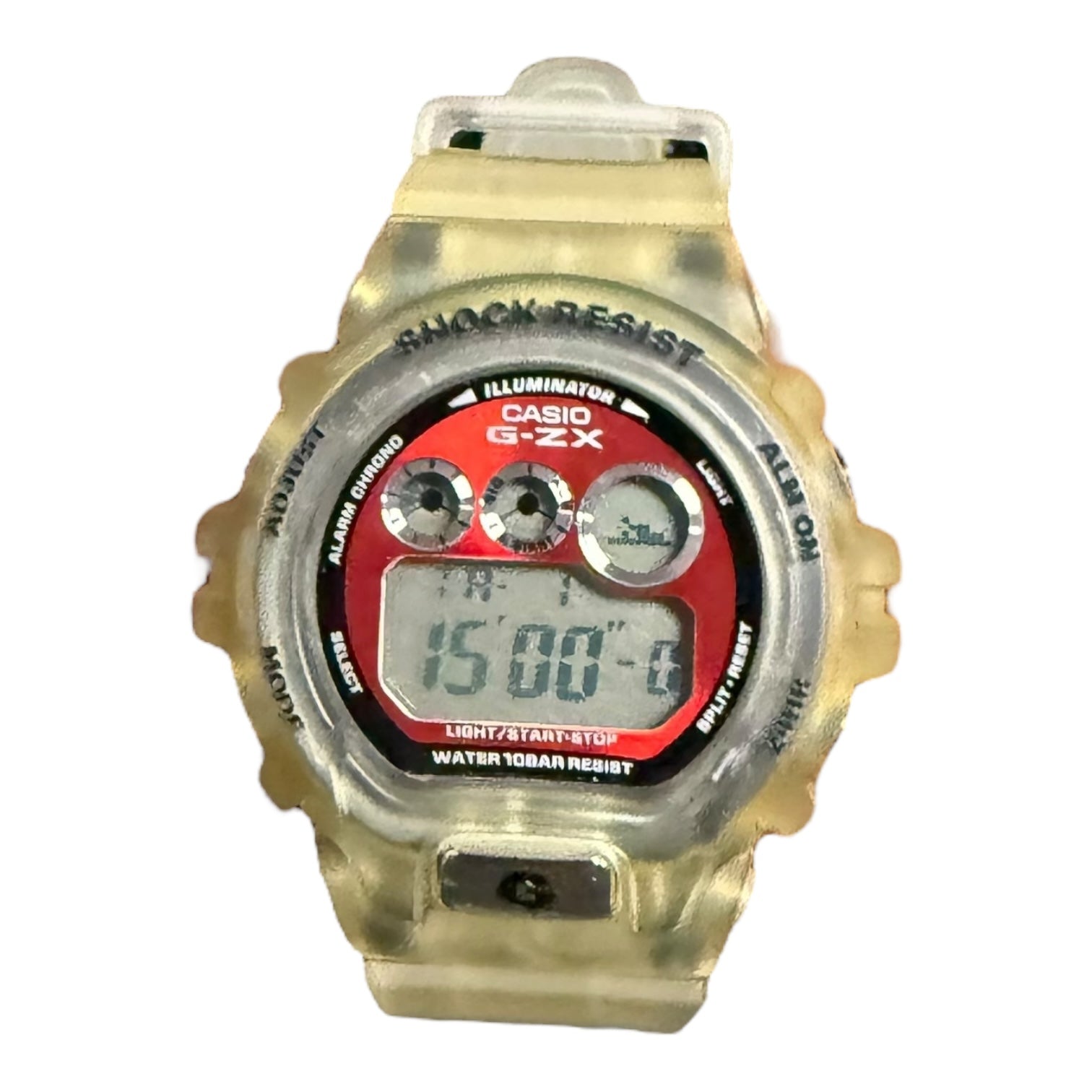 Mini G Shock Clear/Red